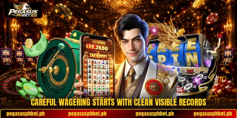 Careful wagering starts with clean visible records