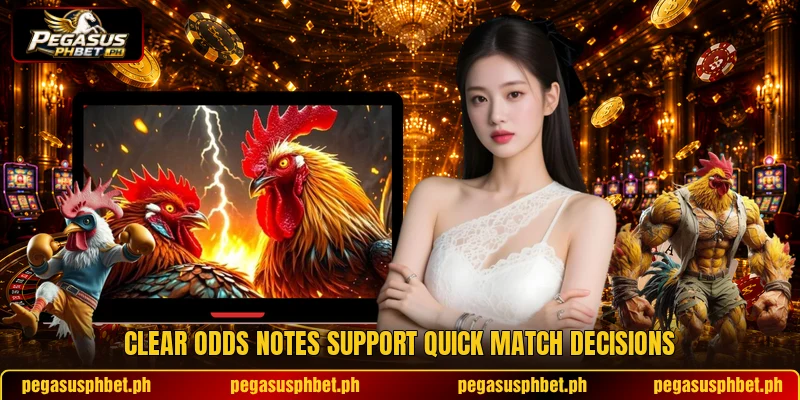 Clear odds notes support quick match decisions Clear odds notes support quick match decisions