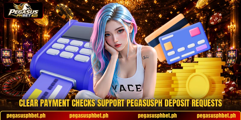 Clear payment checks support PEGASUSPH deposit requests Clear payment checks support PEGASUSPH deposit requests