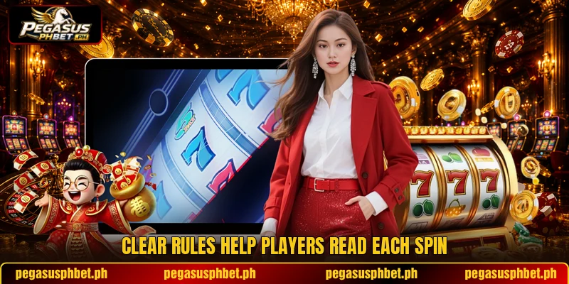 Clear rules help players read each spin Clear rules help players read each spin