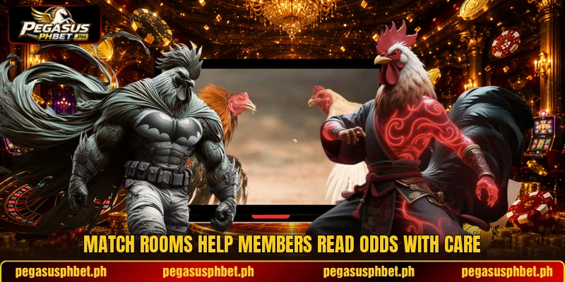 Match rooms help members read odds with care Match rooms help members read odds with care
